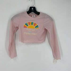 Art Class Girls’ Long Sleeve Cropped Rashguard size M (7/8)